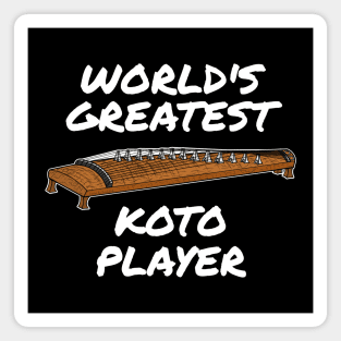 World's Greatest Koto Player Japanese Musician Magnet